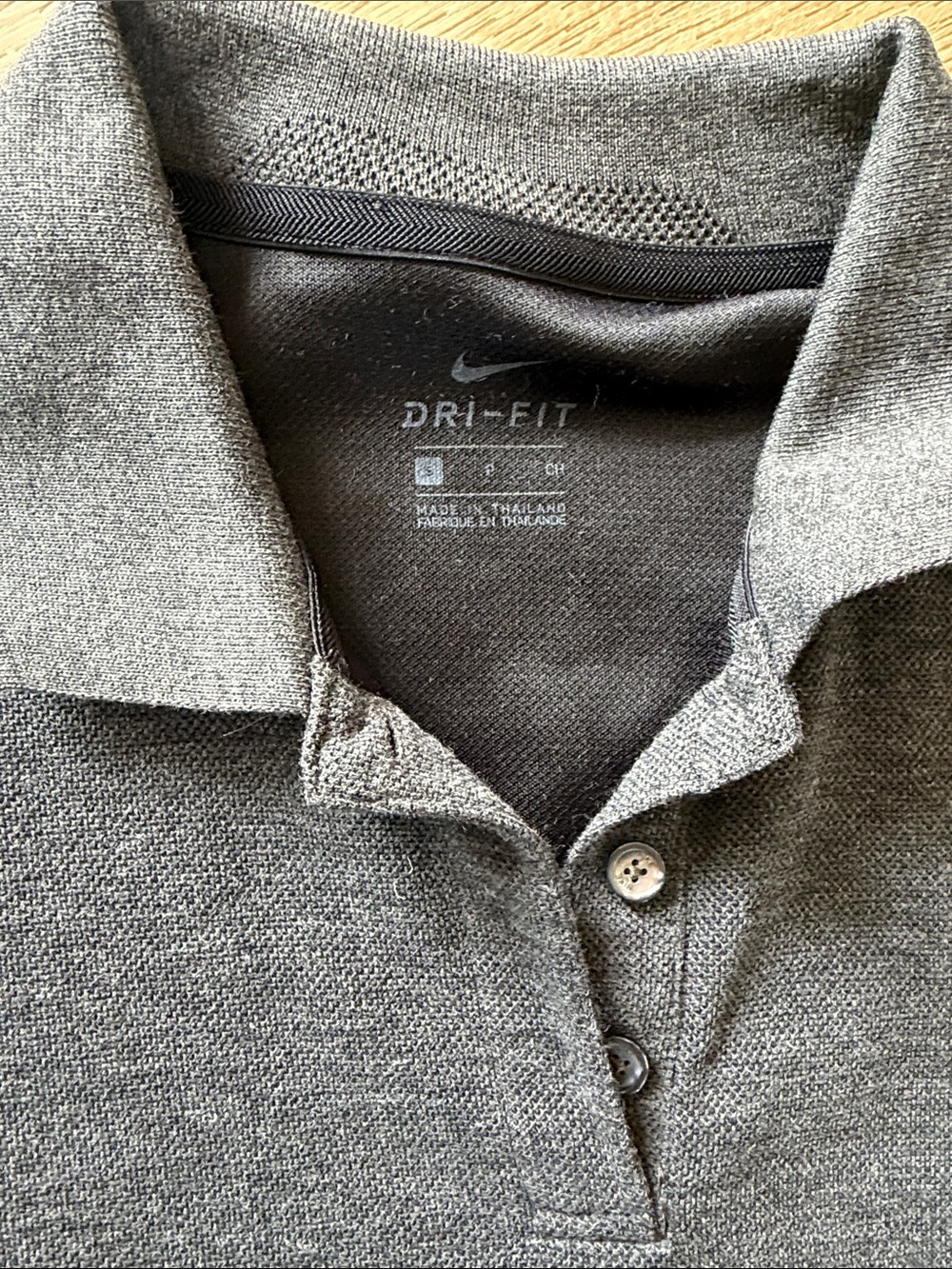 Nike Women's Dry Fit Charcoal Gray Polo Dress - Picture 2 of 4